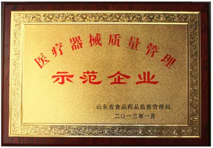 山东HJBA85海角论坛登录2024海角官网首页厂家医疗器械质量管理示范企业荣誉证书